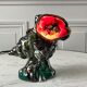 Vallauris lamp signed shellfish and fish 70s