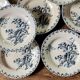 10 plates thistles Gien