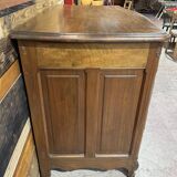 Curved commode in Louis XV style made of walnut.