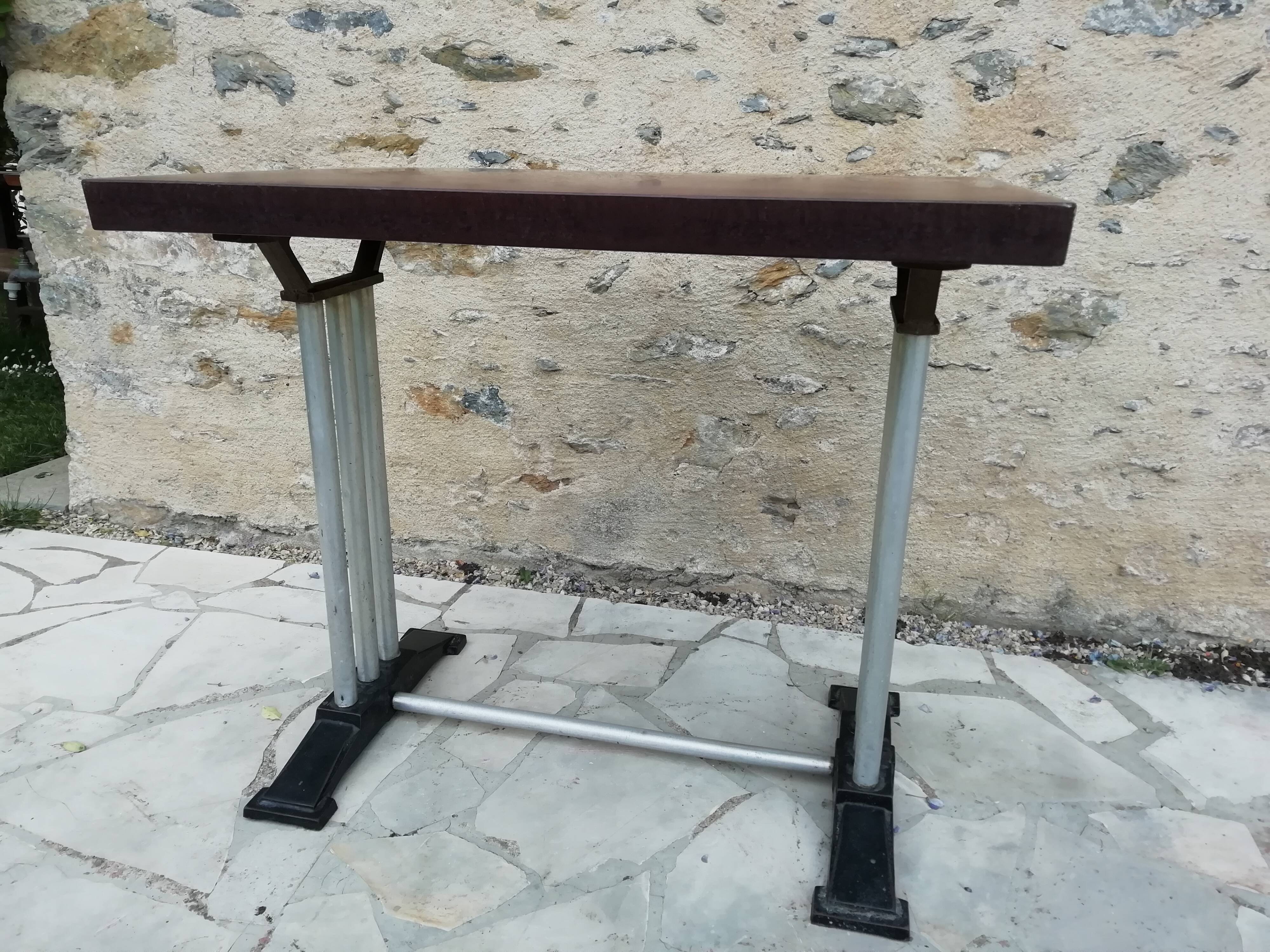 Lot of 4 tables bistro "Lelong"
