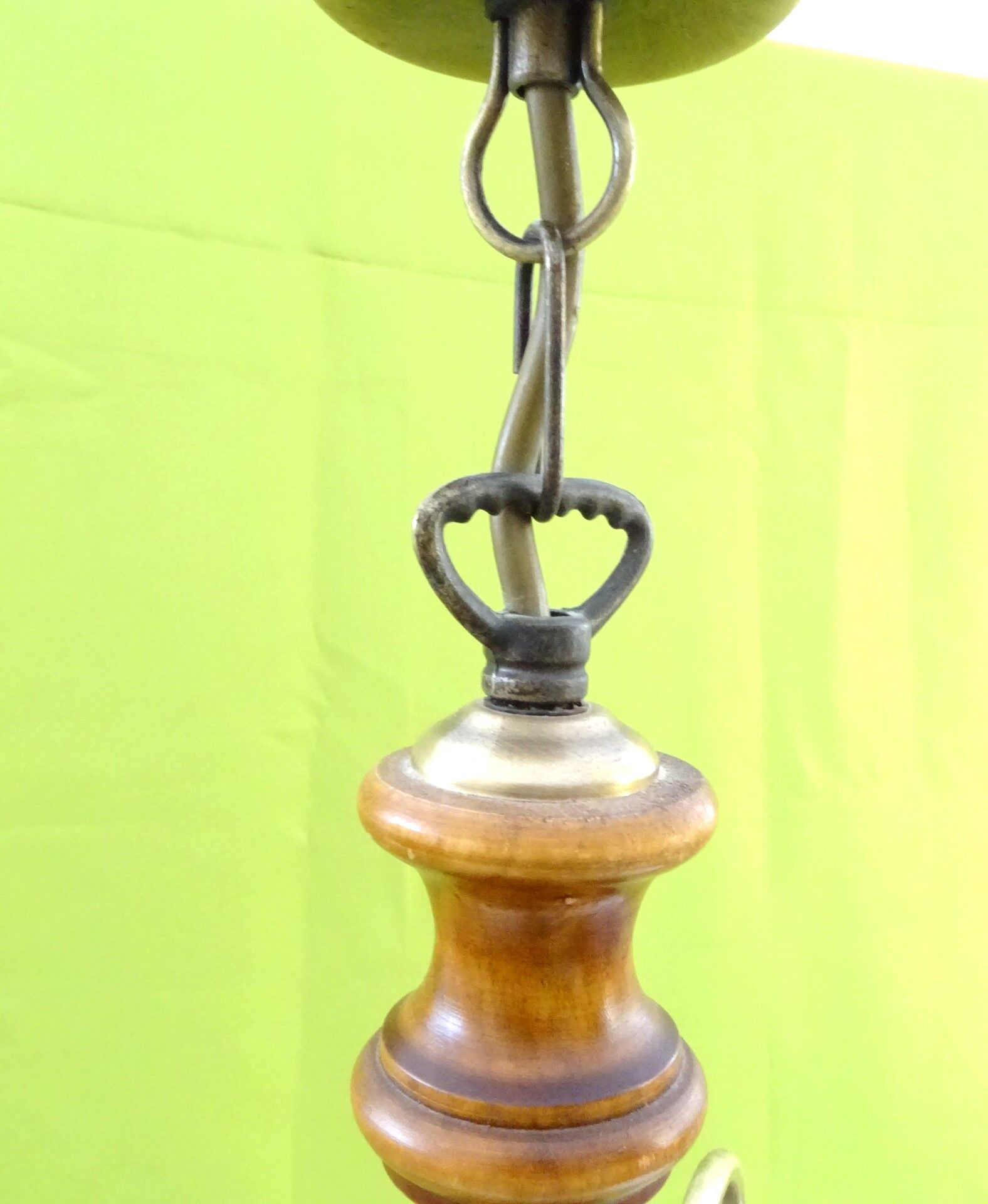 3-branched chandelier in opaque glass