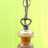 3-branched chandelier in opaque glass