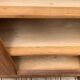 Vintage solid oak cross-braced wardrobe 1940