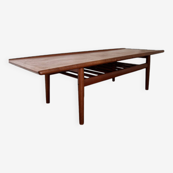 Solid teak coffee table by Grete Jalk for Glostrup from the 1960s.