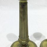 Pair of bronze candlesticks