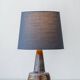 Søholm Danish Modern Stoneware Table Lamp, Brown and Blue Glaze, New Shade
