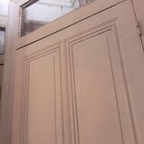 Haussmannian door 83x220 with old glazed transom frame 102x300 chassis
