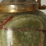 Vintage onyx and pewter amphora