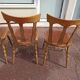 Set of 4 bistro bar chairs year 80 - 90 - wooden - baumann