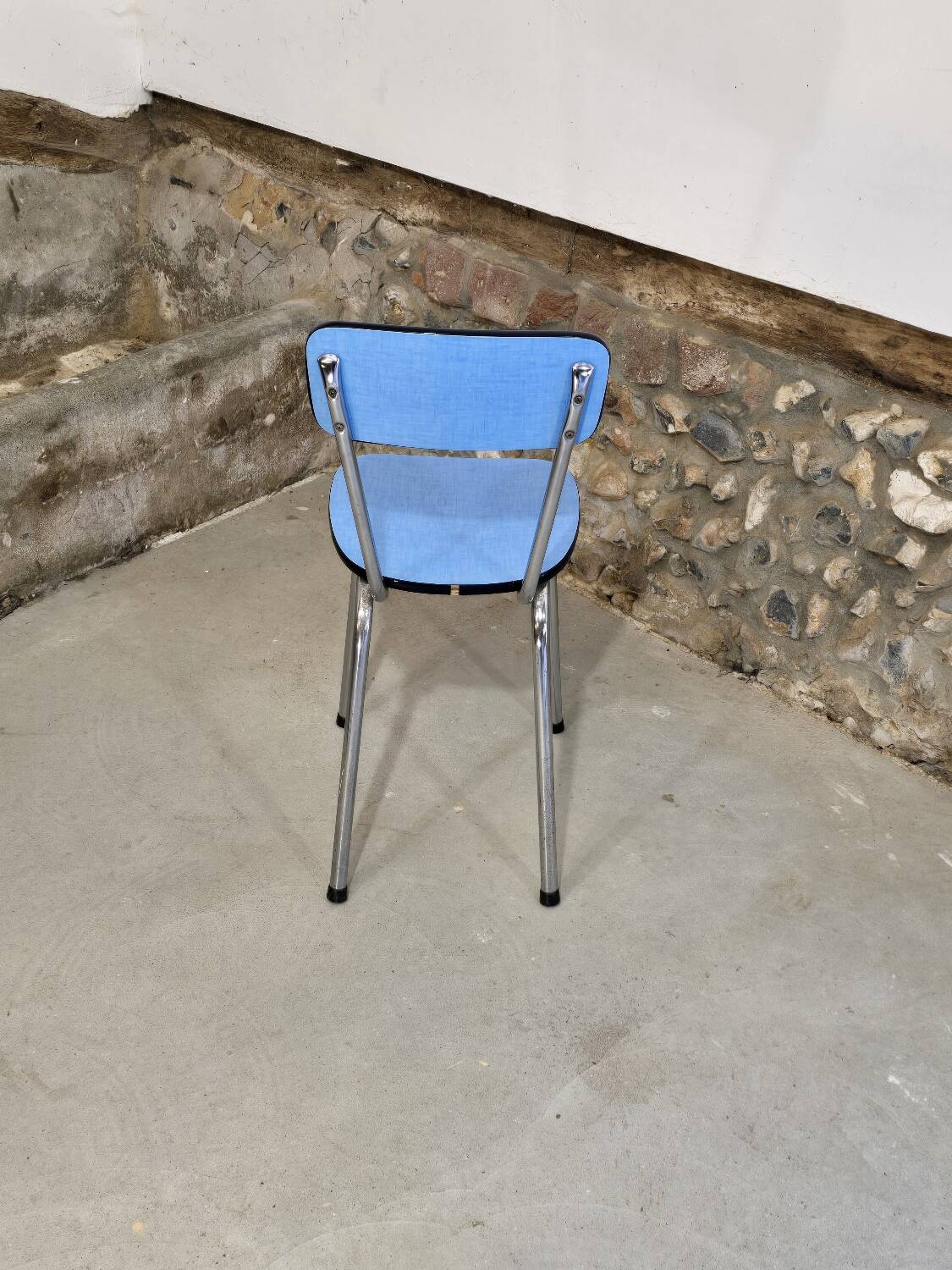 Blue Formica chair 1960