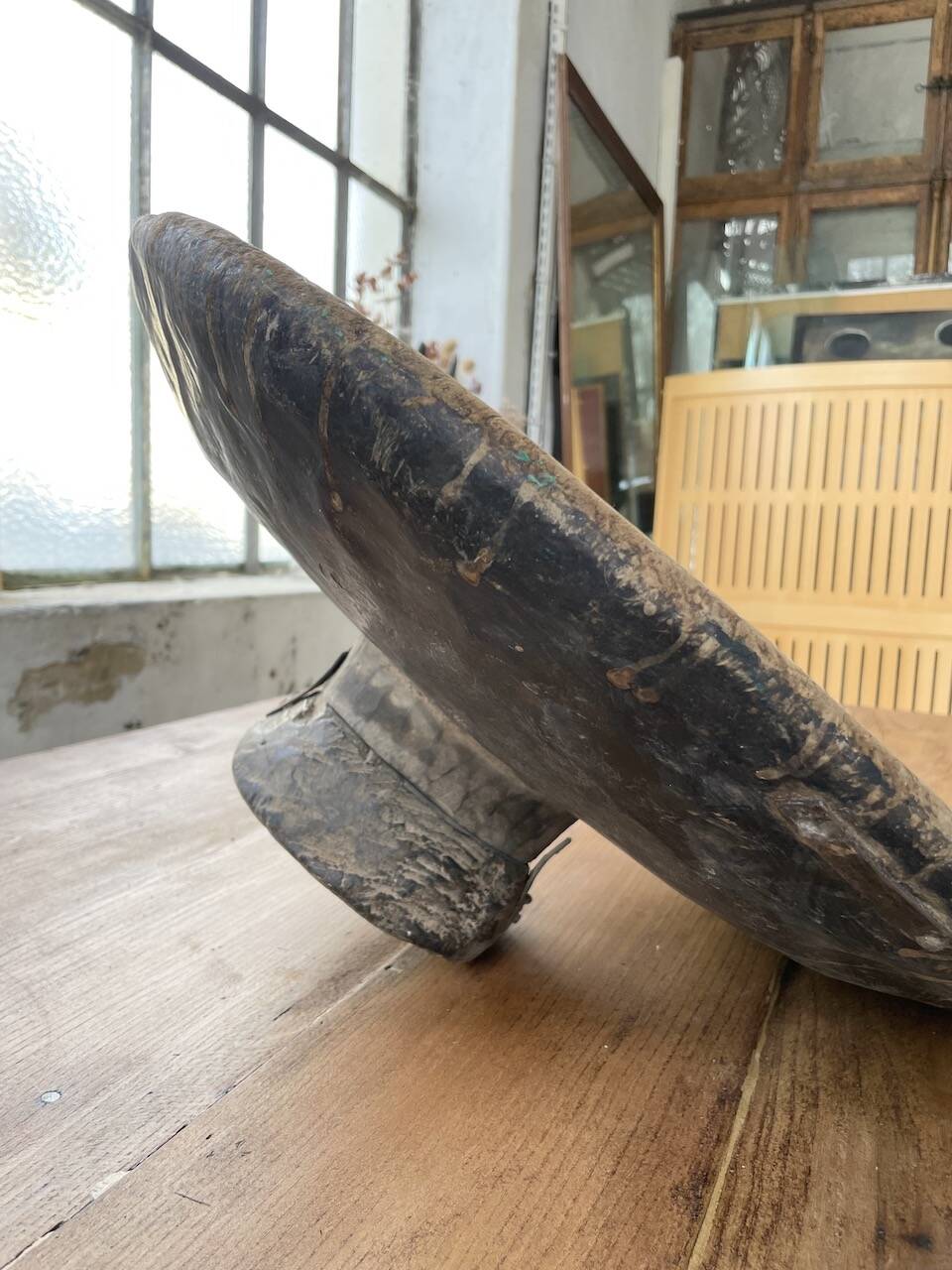 XL wooden Tuareg dish