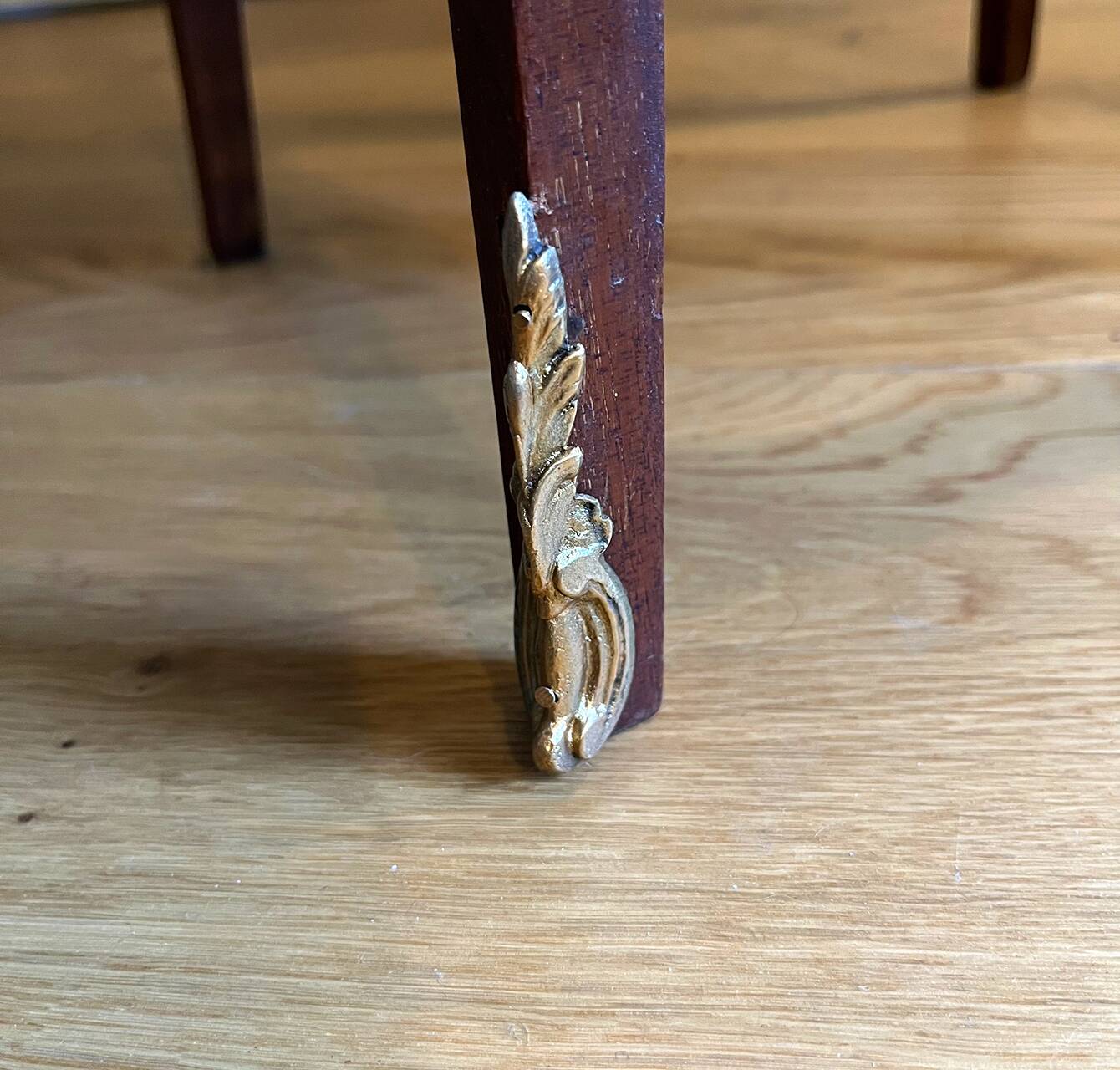 Inlaid bedside table