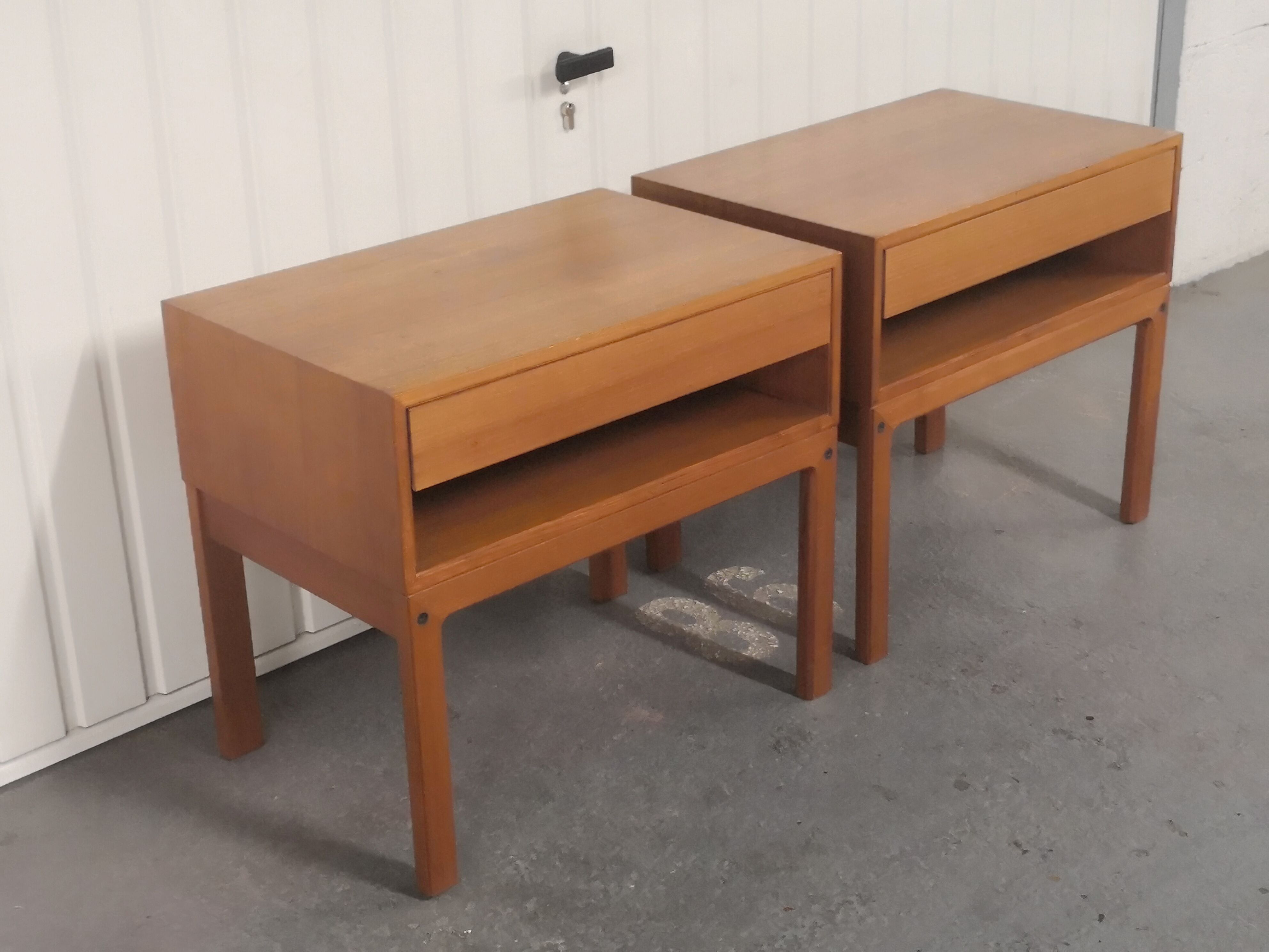 Pair of scandinavian bedside tables