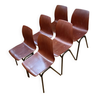 6 German Pagwood chairs - Pagholz