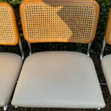 Series of 6 chairs Marcel Breuer Cesca B32