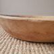 Grand plat en bois sculpté main art africain bois brut décoration ethnique coupe à fruits