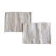 pair of AP monogram towels in cold linen