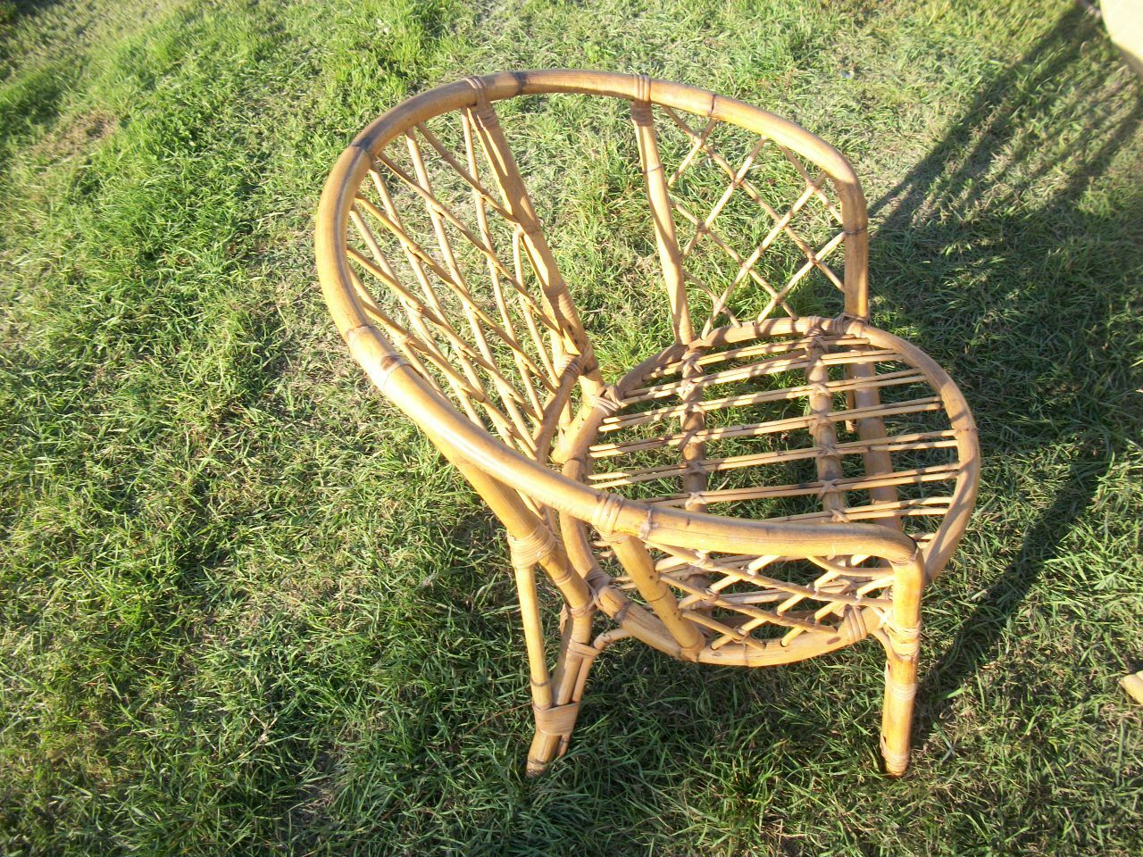 Bamboo and rattan living set