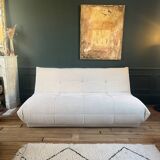 SIA white bouclette designer sofa