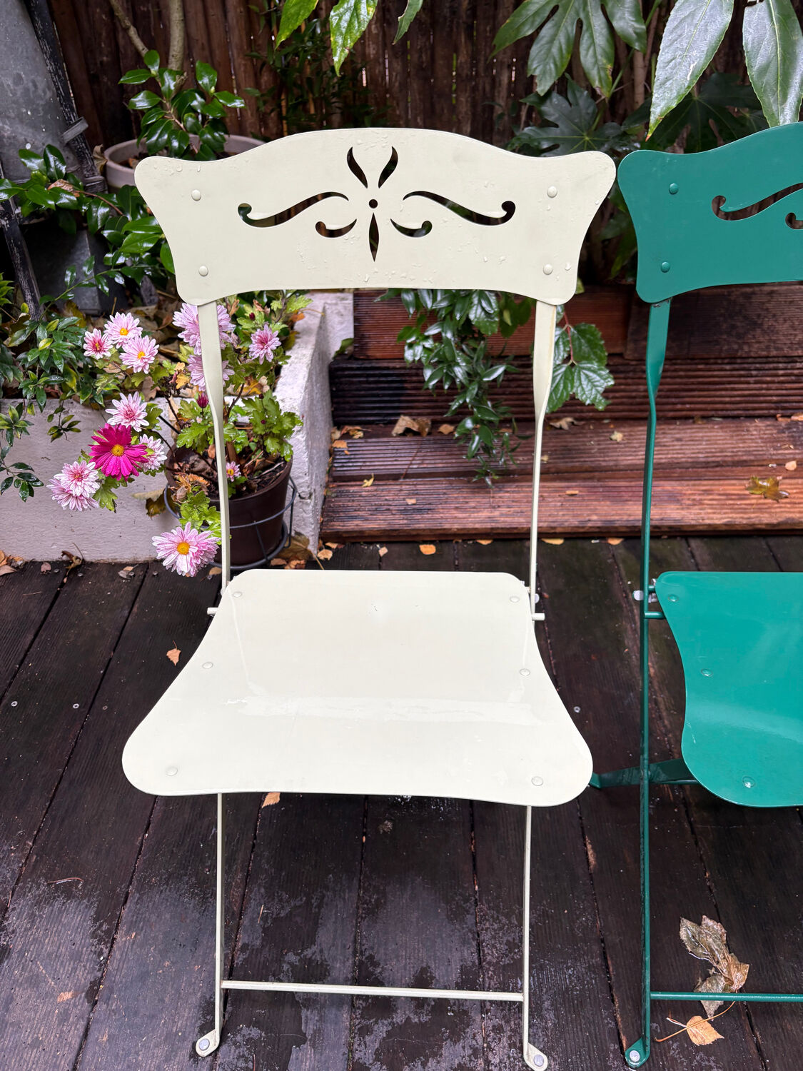 4 Fermob outdoor folding chairs