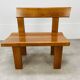 Banc d’angle Pierre Chapo S35 en orme