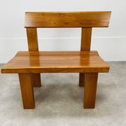 Banc d’angle Pierre Chapo S35 en orme