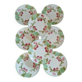 8 assiettes à dessert anciennes Choisy le Roi 