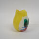 Glass vase with cat figure, Murano, Italy 1960's