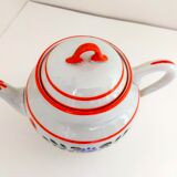 Théière en faïence ancienne de Lunéville K&G oriental
