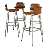Dal Vera 'Les Arcs' barstools handpicked by Charlotte Perriand. Set of 4