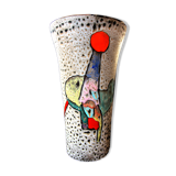 Large free-form abstract vase by Marius Bessone (Vallauris), c. 1950