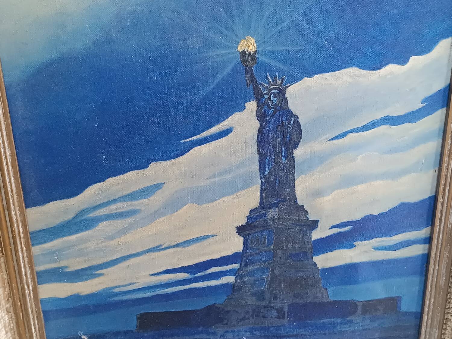 Oil painting of the Statue of Liberty, 1943