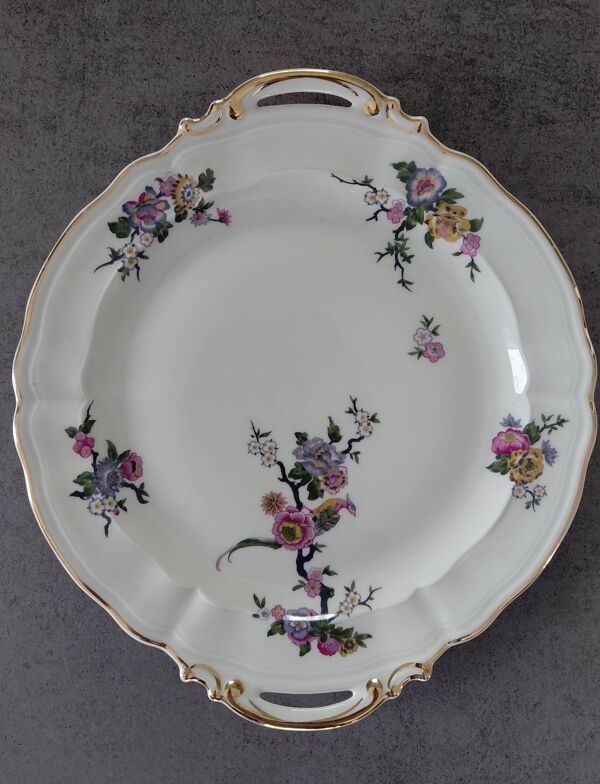 plat de service à anses Modèle bengali/ Bernardaud