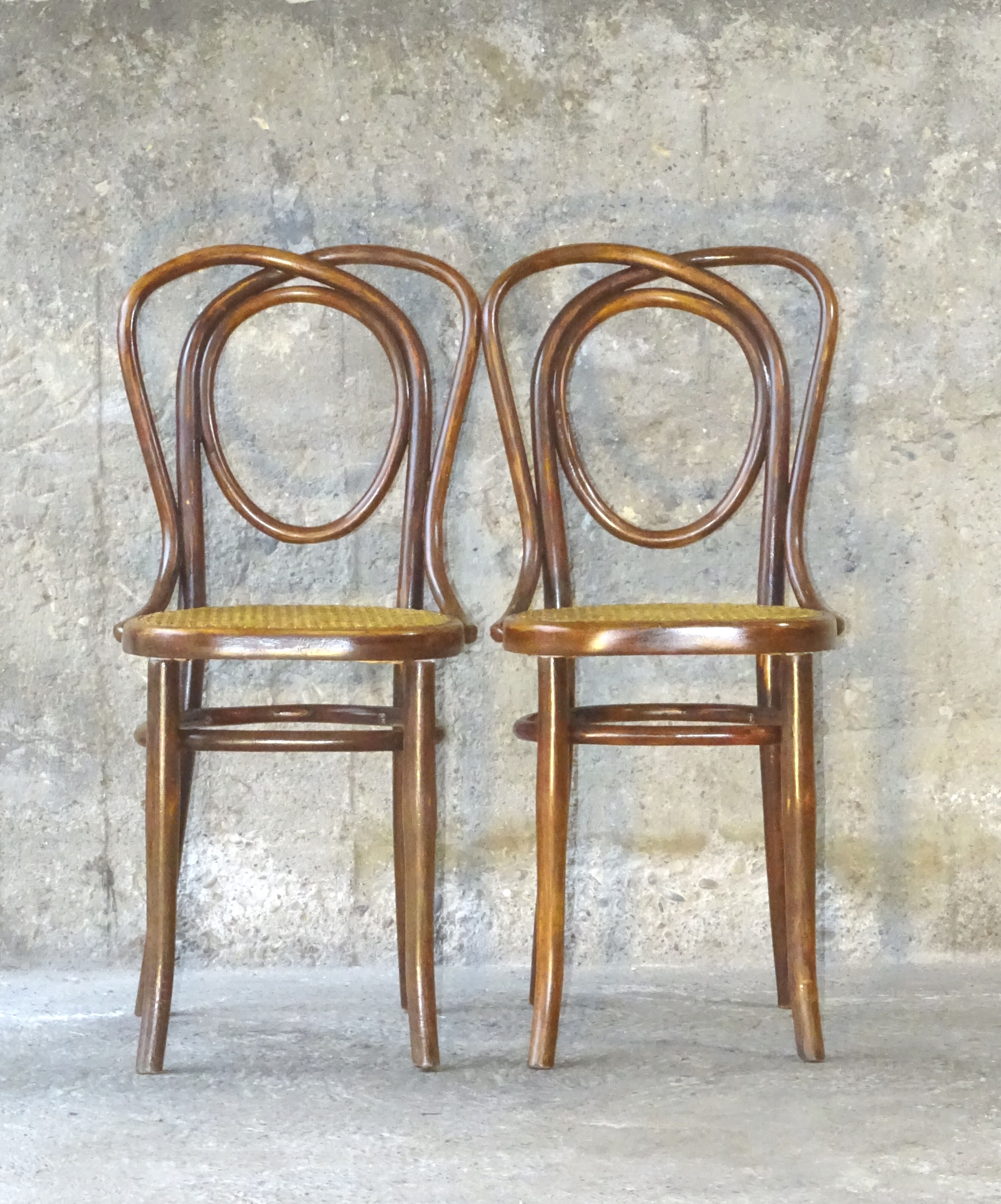 Two chairs no. 46 from kohn/ mundus/thonet circa 1925 cannes,