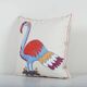 Vintage embroidered cushion cover 46x46 cm
