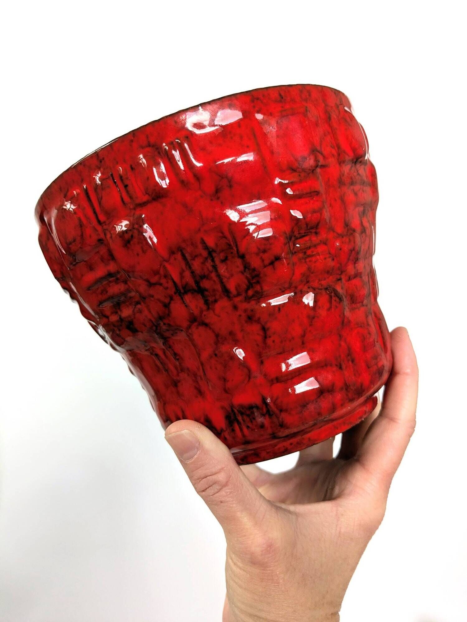 70s Ceramic Planter | West German Pottery