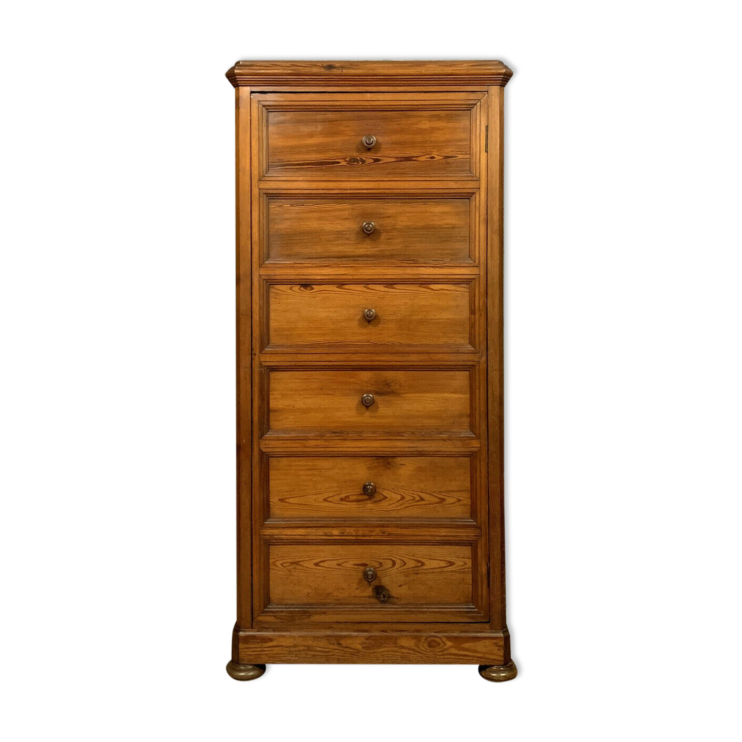 Furniture by trade Cabinet in false pretence of semainier in pine around 1850
