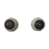 Pair of 1970s Bouyer spherical wall speakers