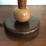 Art deco wooden lamp