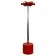 Red plastic and chrome coat rack VIP by Lucci and Orlandini for Velca Italy