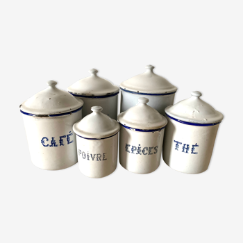 Enamelled spice jar series