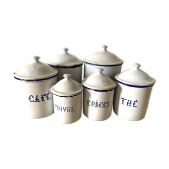 Enamelled spice jar series