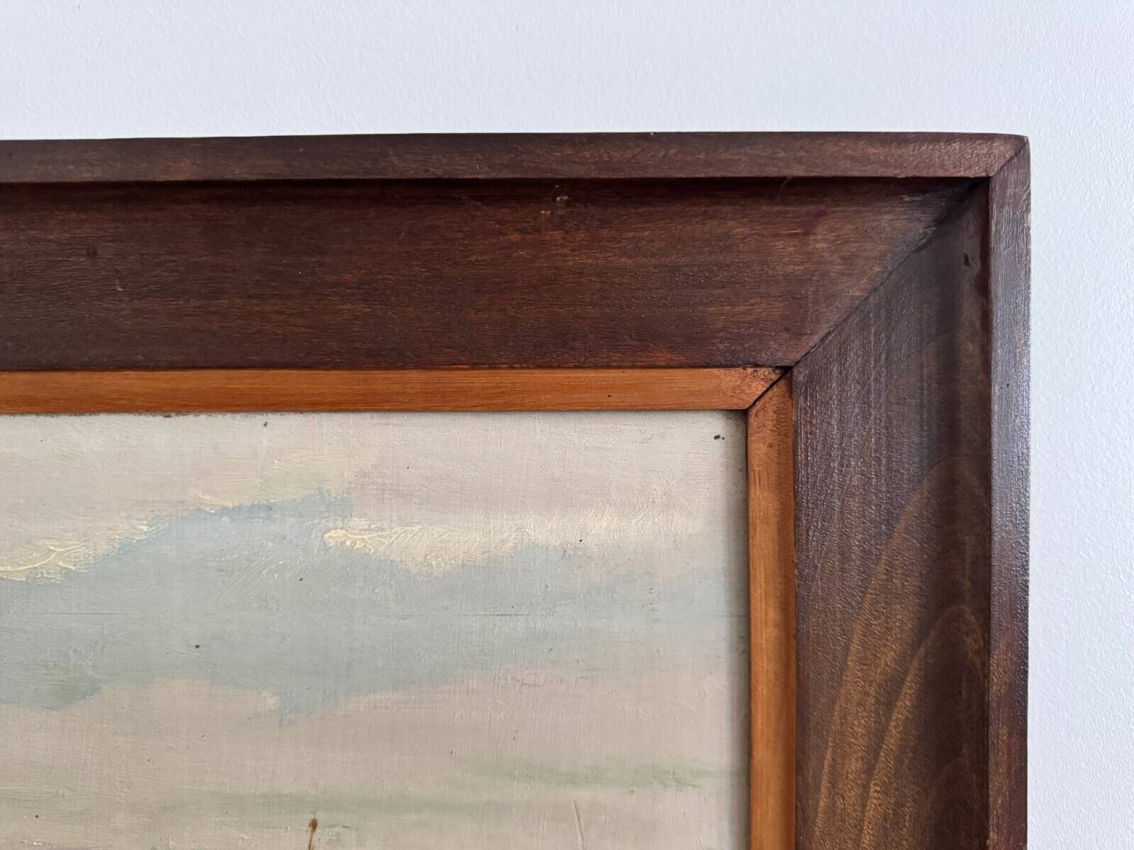 Oil on panel 20th century fishing boats by Jean Bernard Saint-Nazaire