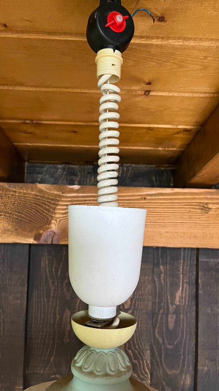 Opaline suspension rises and falls vintage