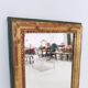 Rectangular foot mirror with pearl mesh