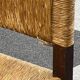 4 brutalist chairs in straw and wood