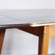 Table pieds compas années 70 avec système "monte et baisse"