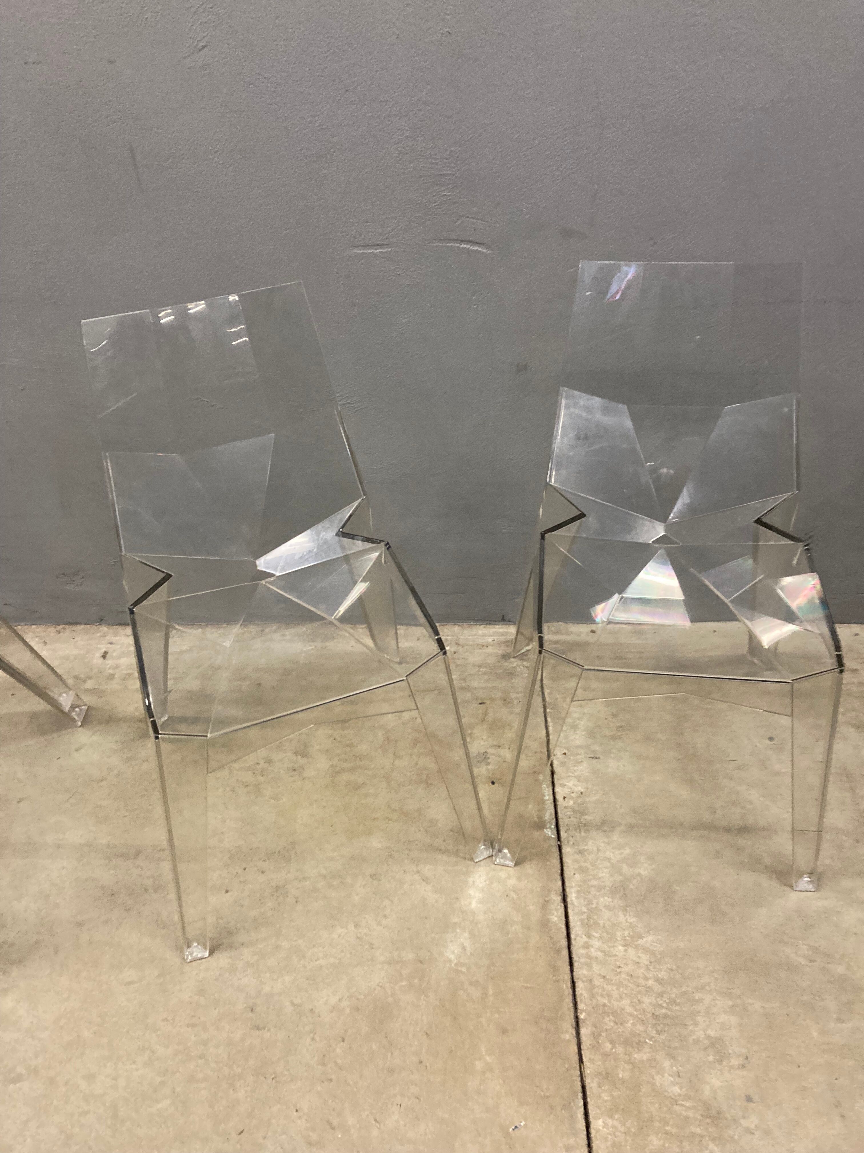 Suite of 5 chairs BONALDO IN polycarbon