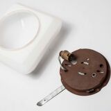 White opaline ceiling light, 60s