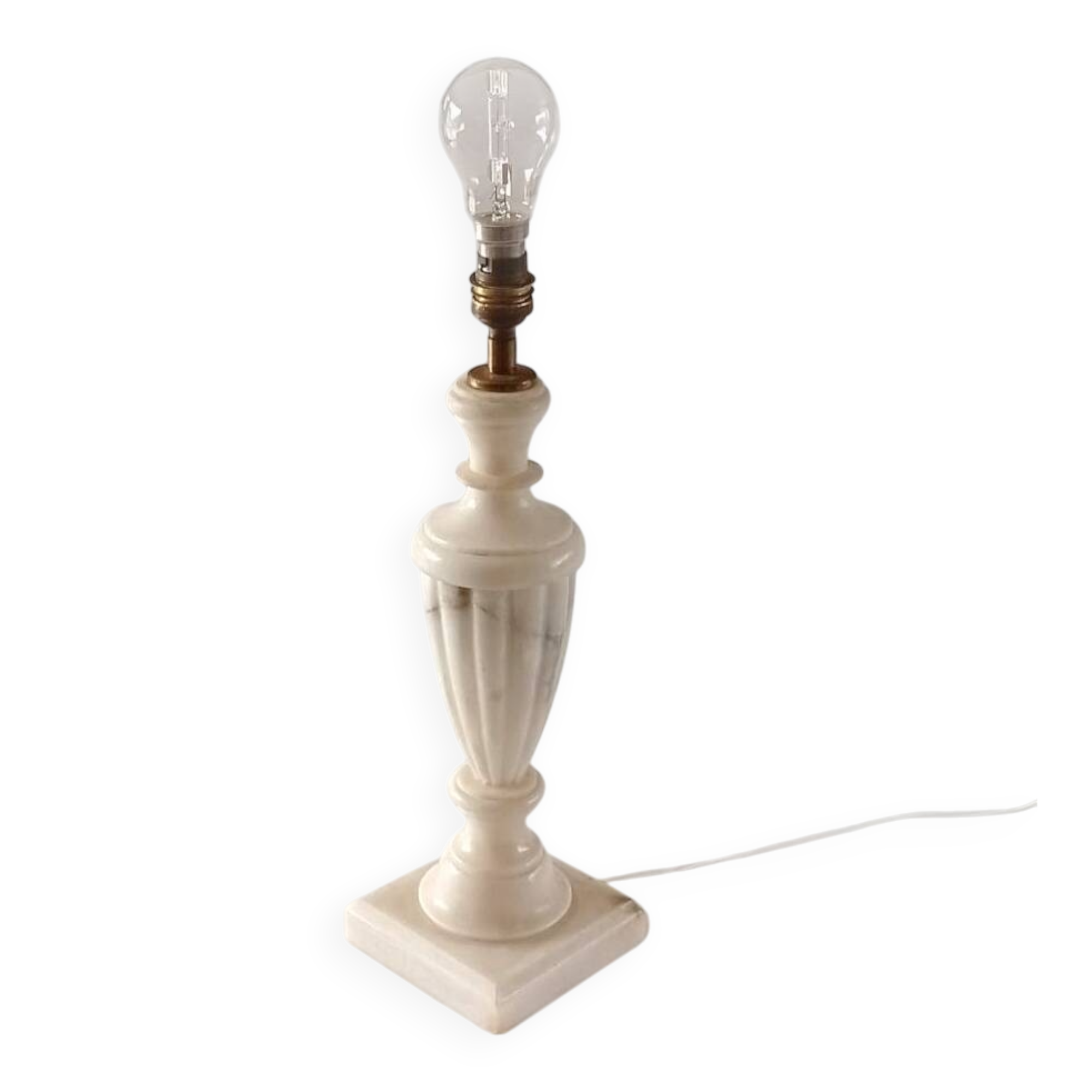 Large marble lamp base